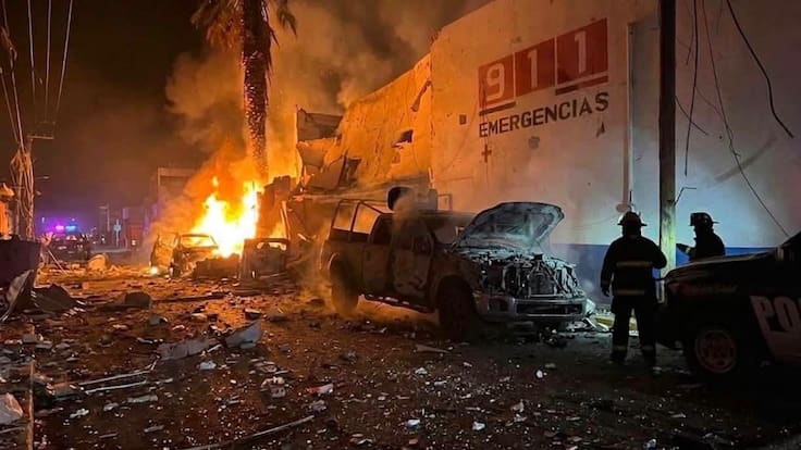 Ataque con explosivo en comandancia de Ojocaliente, Zacatecas, deja 7 heridos