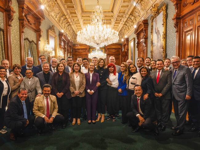 Gobernadores de Morena cierran filas en apoyo a la agenda migrante de Sheinbaum