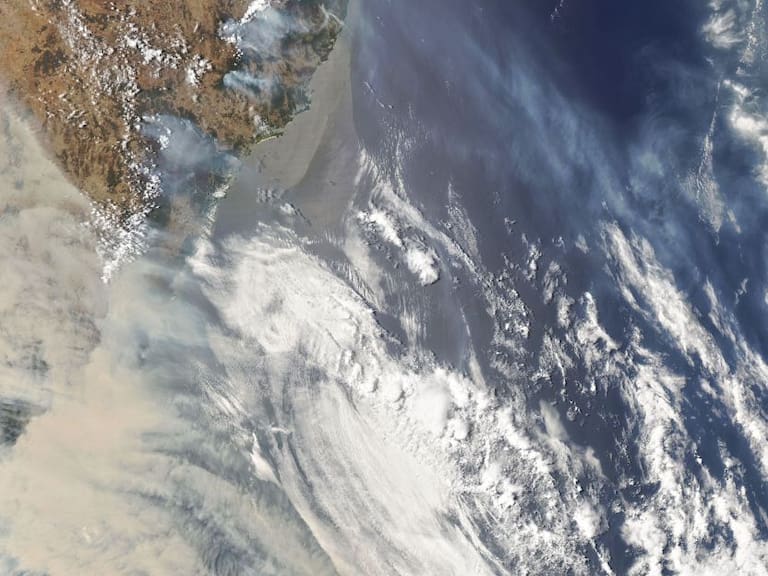 NASA capta incendios de Australia