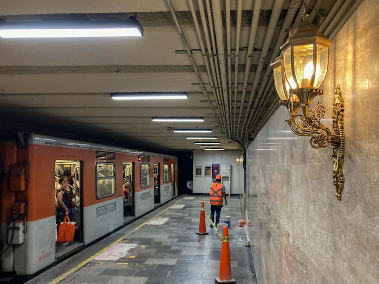Continúan los trabajos de remodelación en el metro Hidalgo para el Mundial FIFA 2026