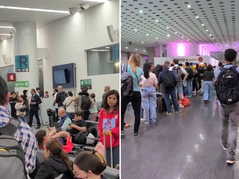 Molestia e incomodidad provocó el retraso de horas en cientos de usuarios que impacientes esperaron el retorno de operaciones del Aeropuerto internacional Benito Juárez.