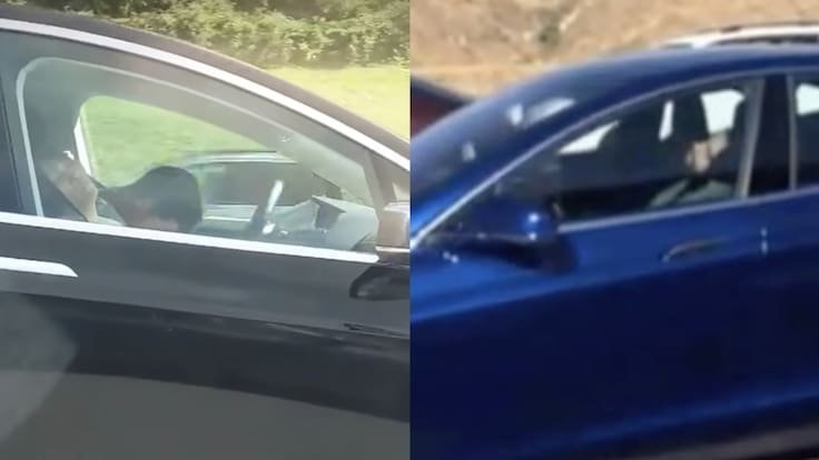 Así se durmieron al volante a bordo de un Tesla