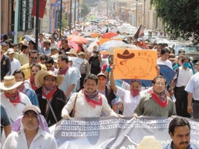 Seguirán maestros en Oaxaca con paro indefinido