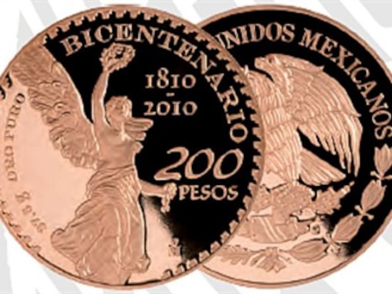 Lanza Banxico moneda de 1kg de oro para conmemorar Bicentenario
