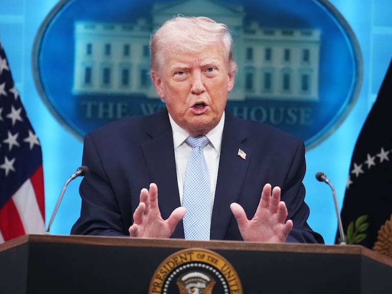 Mx - Trump suspende temporalmente ataque a Irán por un periodo de dos semanas (Tom Williams/CQ-Roll Call, Inc via Getty Images)