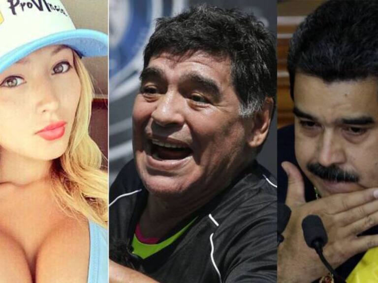 Modelo chilena &quot;trollea&quot; a Maradona y a Maduro con una foto
