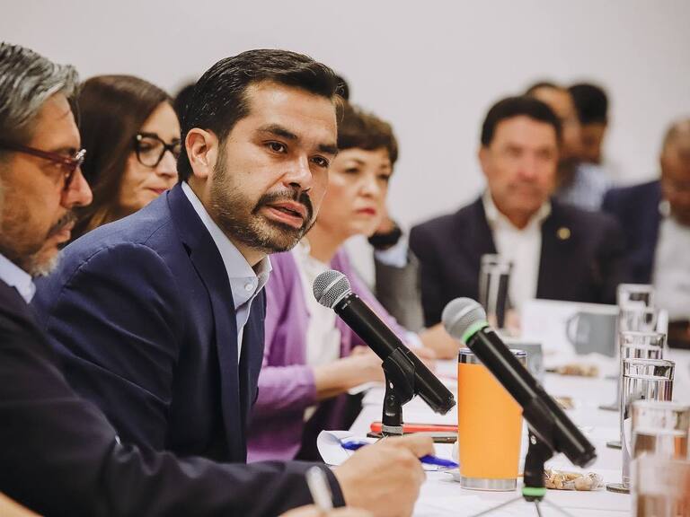 Jorge Álvarez Máynez, candidato presidencial de MC se reunión con autoridades de la ANUIES para conversar sobre los retos de la educación superior en México