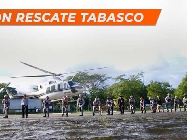 NL reconoce a la Misión Rescate Tabasco que apoyó en inundaciones