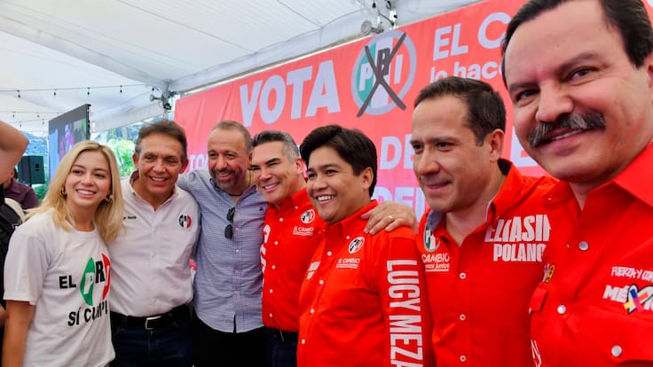 Alejandro Moreno refrenda apoyo del PRI en la campaña de Lucy Meza