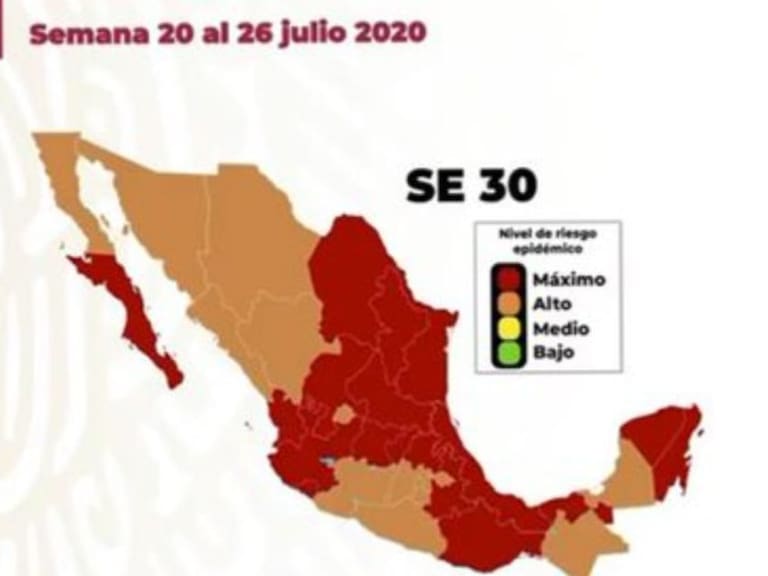 En rojo pone a Jalisco semáforo federal