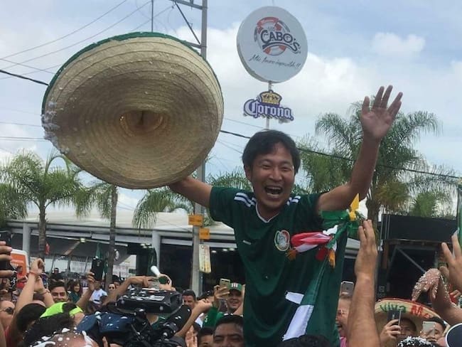 Aficionados mexicanos celebraron a Corea del Sur
