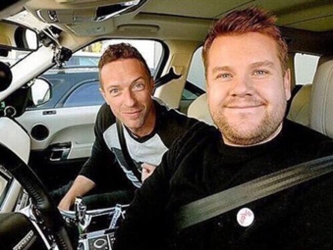 Chris Martin de Coldplay hace karaoke con James Corden