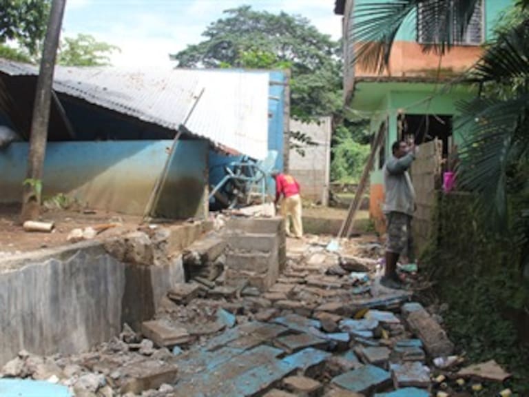 &#8203;Deja tormenta severos daños a familias de Chiapas