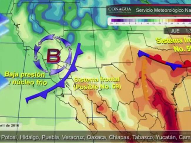 Pronóstico del Tiempo del 28 de abril