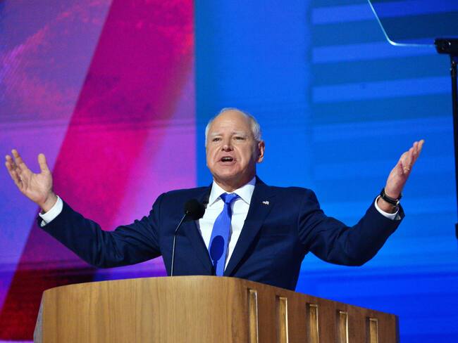 Tim Walz acepta candidatura a vicepresidencia en la Convención Nacional Demócrata