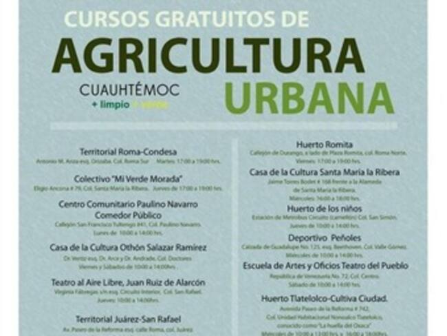Cursos gratuitos de agricultura. Joel Tovar Velasco, director de Gestión Ambiental, Claudia Chávez de 'Mi verde morada'