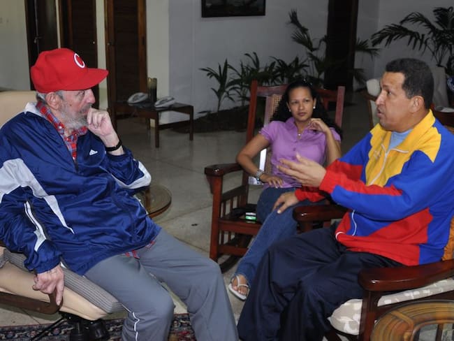 Encuentro entre Evo Morales y Fidel Castro