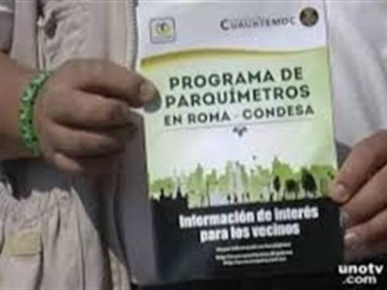 Habitantes de la Cuauhtémoc votan por colocación de parquímetros