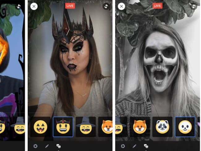 Facebook lanzó filtros para Halloween