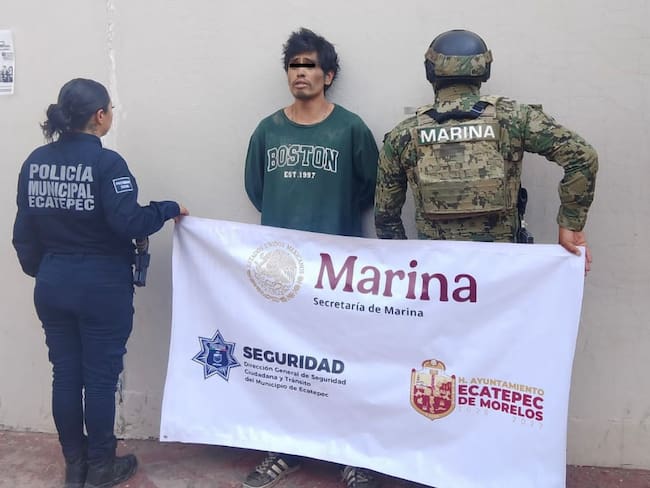 Detienen en Ecatepec a hombre por caso de violencia familiar contra su hijo