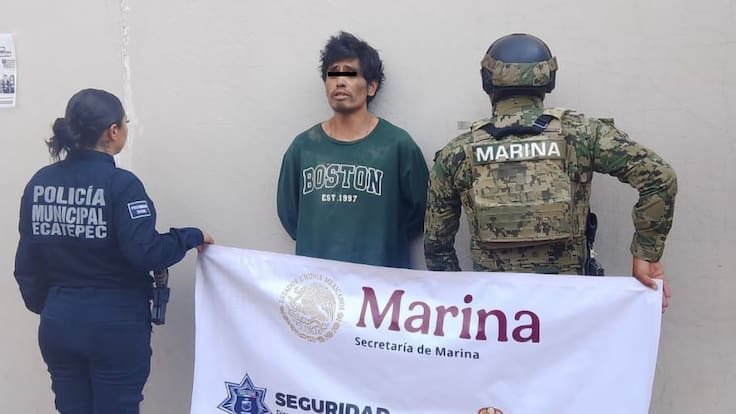 Detienen en Ecatepec a hombre por caso de violencia familiar contra su hijo