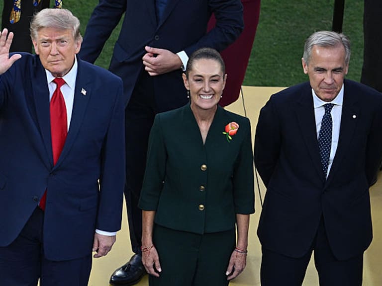 La presidenta Sheinbaum aseguró que acordó con el mandatario estadounidense sobre migración, durante su visita a la final de la Copa del Mundo.