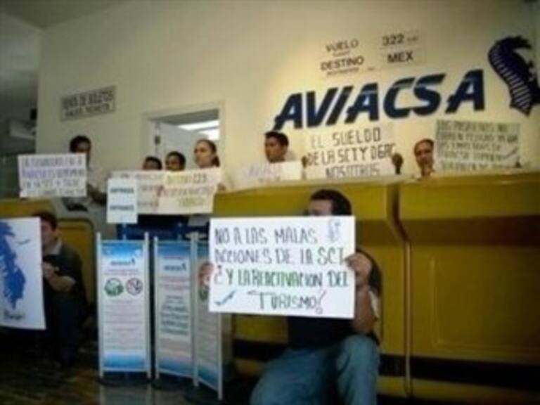 Se manifestarán trabajadores de Aviacsa en varias ciudades