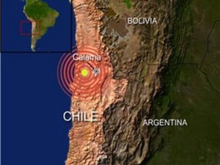Registran sismo 5.5 grados Richter en Chile