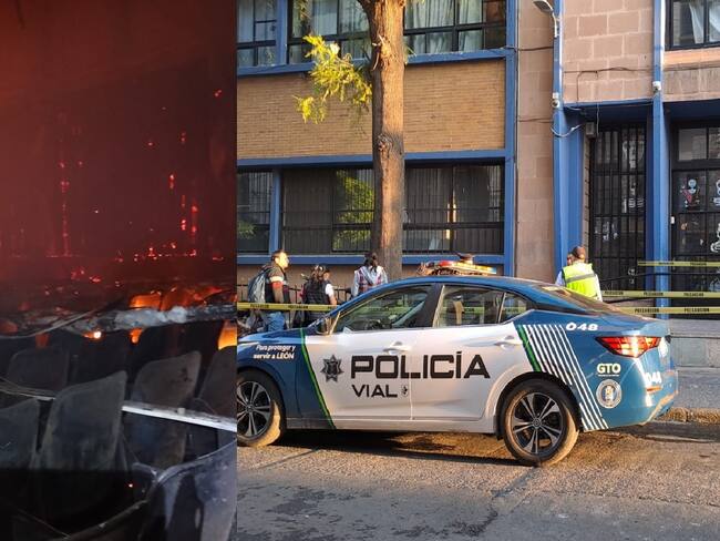 Arde preparatoria de la Universidad de Guanajuato