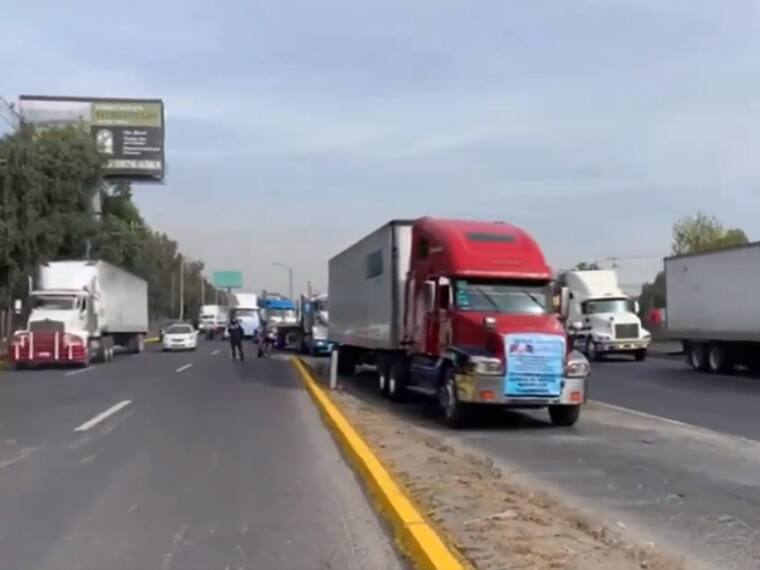 Marchan Transportistas: exigen seguridad en carreteras