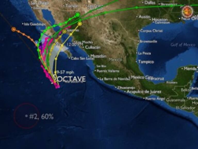 Se debilita “Octave” a depresión tropical