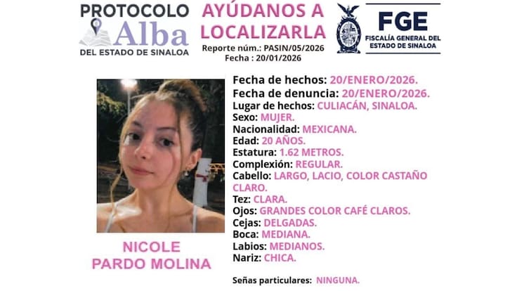 Nicolette, aparece viva la influencer sinaloense