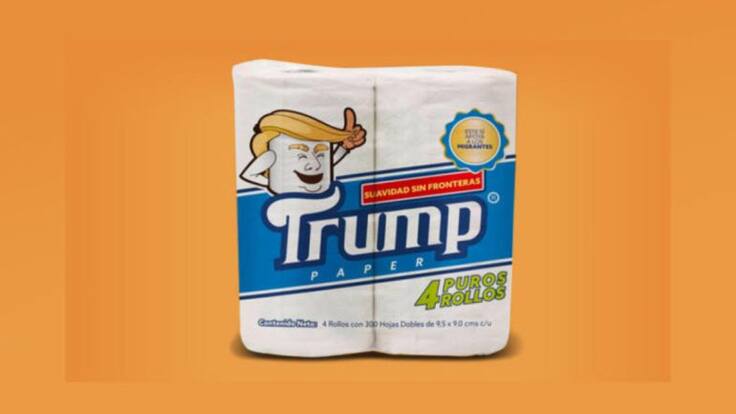 Mexicano crea papel higiénico marca ‘Trump’