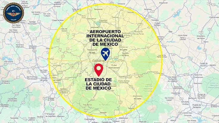 Espacio aéreo restringido por inauguración de la Copa Mundial FIFA 2026 y el AICM se blinda