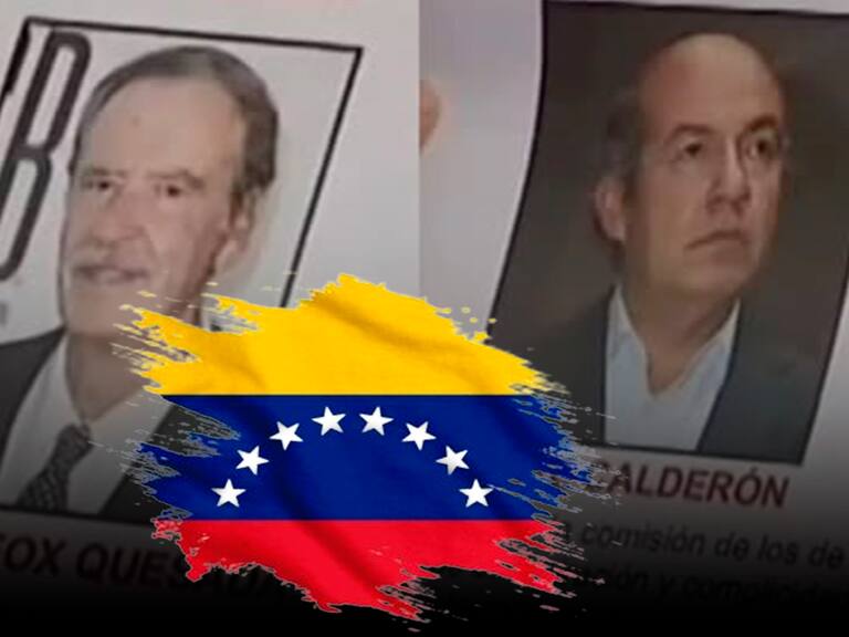 Felipe Calderón y Vicente Fox, fichados en el Aeropuerto de Venezuela