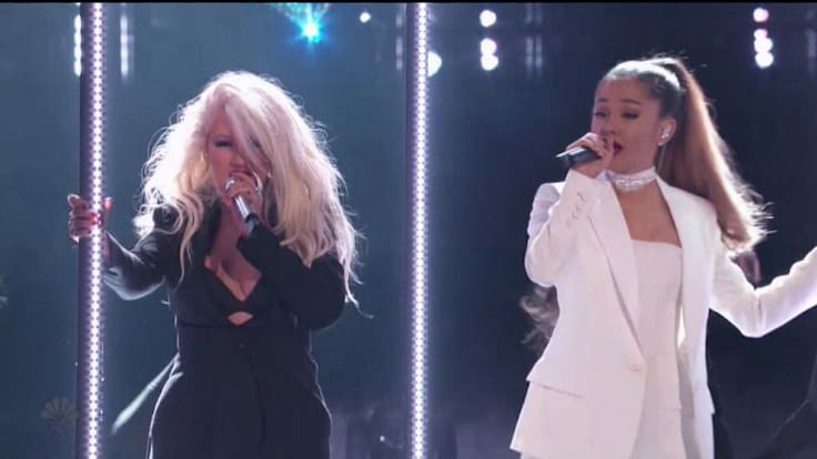 Ariana Grande y Christina Aguilera hacen el dueto en la final de “The Voice”