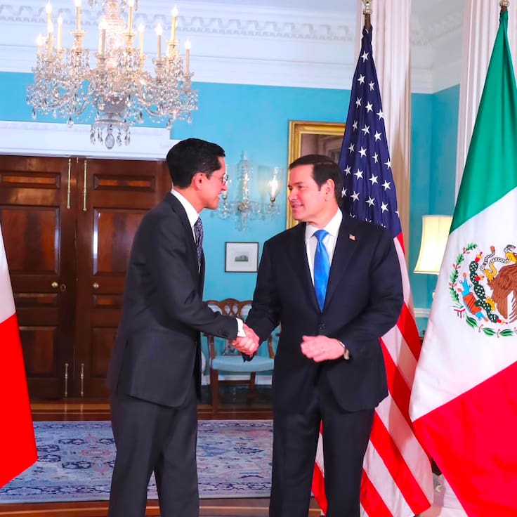 México y EE. UU. reportan avances con Marco Rubio en narcotráfico, migración y control fronterizo