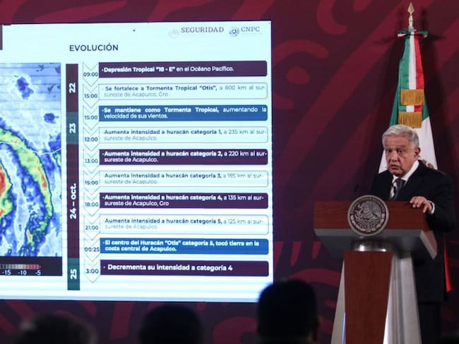 No descarta AMLO acudir a Guerrero por huracán… “Otis pegó muy fuerte”