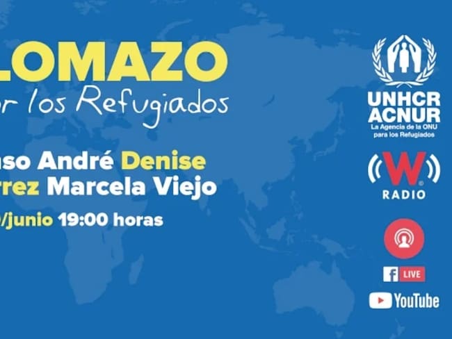 ACNUR México y W Radio arman Palomazo por los Refugiados