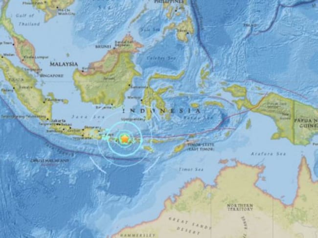 Mueren 39 personas por sismo en Indonesia