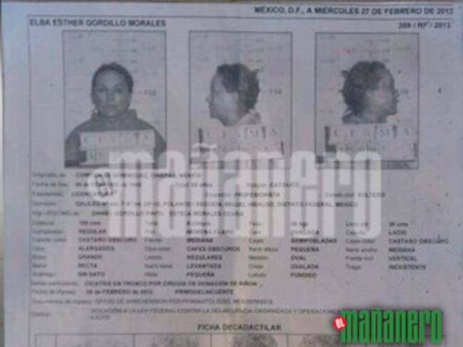 Presenta 'El Mañanero' ficha signalética de Elba Esther Gordillo