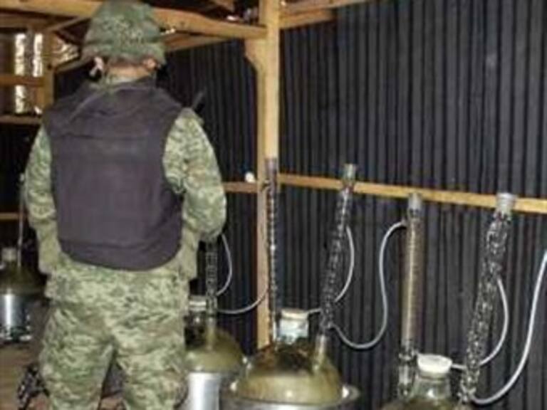 Descubren narcolaboratorio en Guanajuato