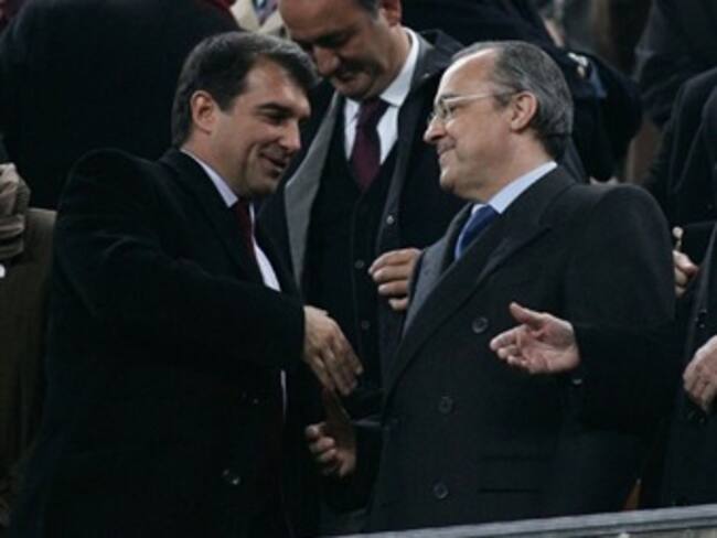 Se reúnen Pérez y Laporta previo al clásico español