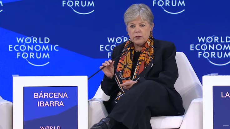 Alicia Bárcena pide en Davos “avanzar más de prisa” contra el cambio climático