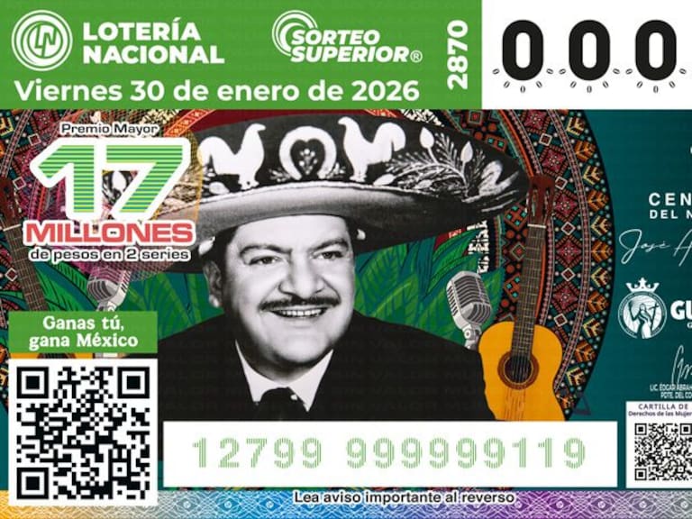 Primer Sorteo en Territorio de 2026 será en Dolores Hidalgo, para celebrar Centenario de José Alfredo Jiménez