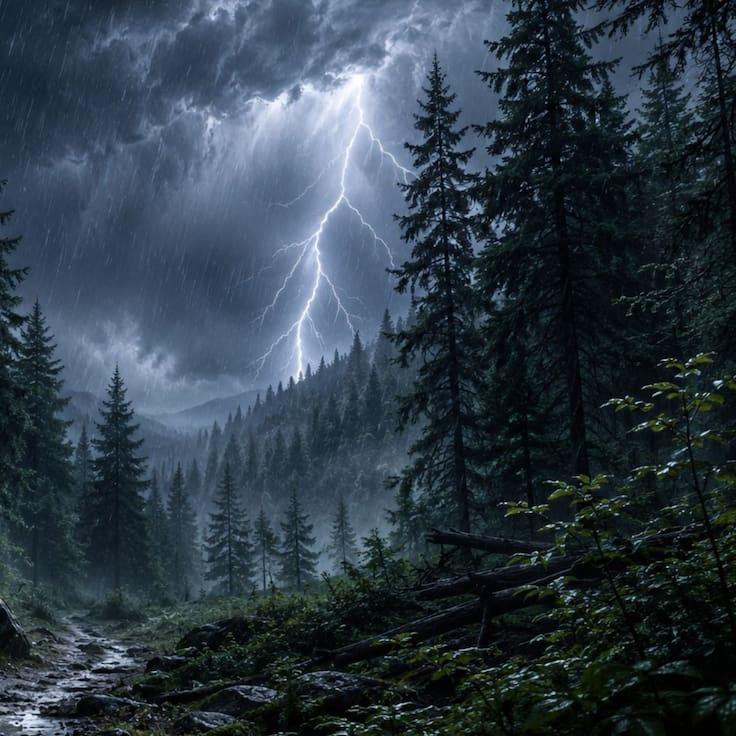 Soñar con una tormenta en el bosque: esto significa según tus emociones y temores