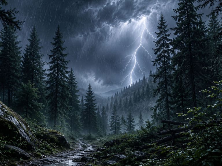 ¿Qué significa soñar con una tormenta en el bosque?. IA