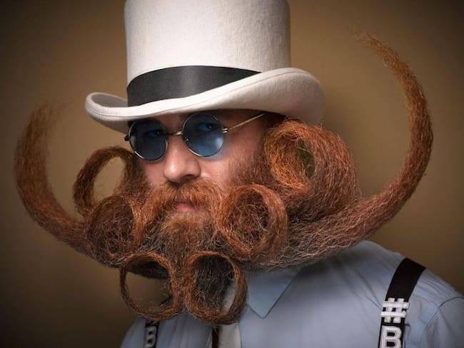 Llega el concurso anual de bigotes y barbas más extravagantes del mundo
