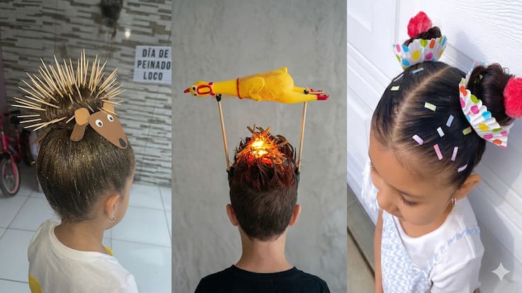 Peinados locos: 8 ideas creativas para celebrar el Día del Niño 2026