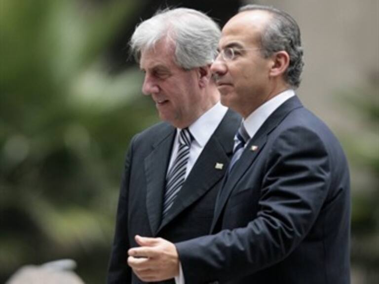 Da presidente de Uruguay bienvenida a Calderón